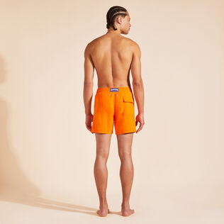 Men Swim Shorts Water-reactive Noumea Sea Shells Apricot back worn view