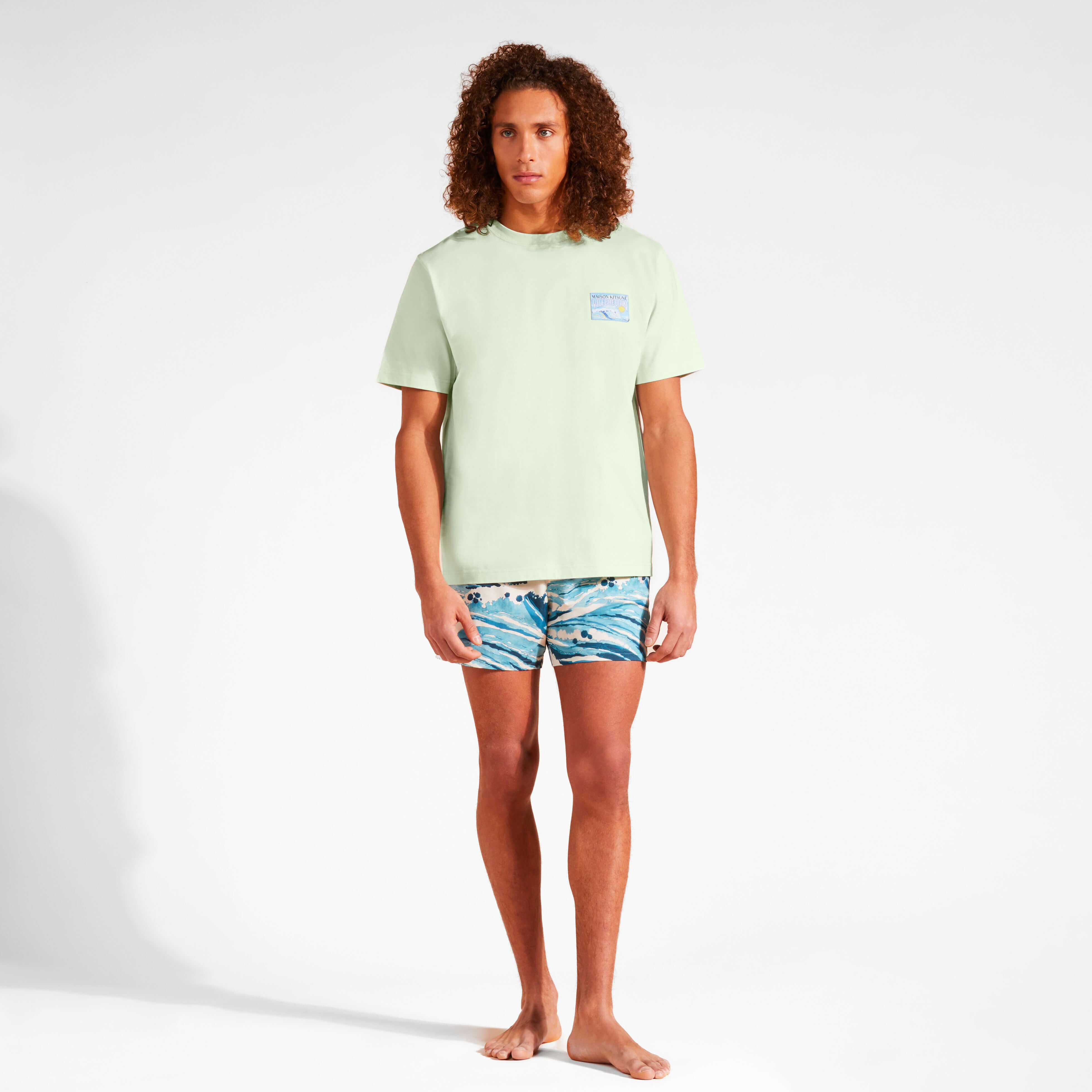 Cotton T-Shirt Wave - Vilebrequin x Maison Kitsuné