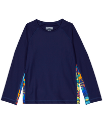 Others Printed - Kids Long Sleeves Rashguard Multicolore Medusa, Navy front view