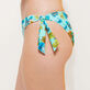 Bas de maillot de bain culotte à nouer femme Butterflies Lagon vue de détail 4