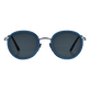 White Tulipwood Women and Men Sunglasses - VBQ x Shelter Navy front view