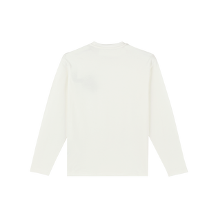 Men Cotton Long Sleeves T-shirt Embroidered Turtle Off white 后视图