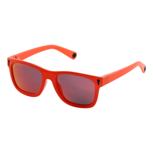 Kids Sunglasses Solid Neon orange back view