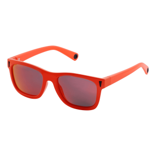 Unisex Solid Sonnenbrille Neon orange Rückansicht