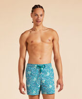 Men Swim Shorts Embroidered Splash - Limited Edition Fanfare vista frontal desgastada