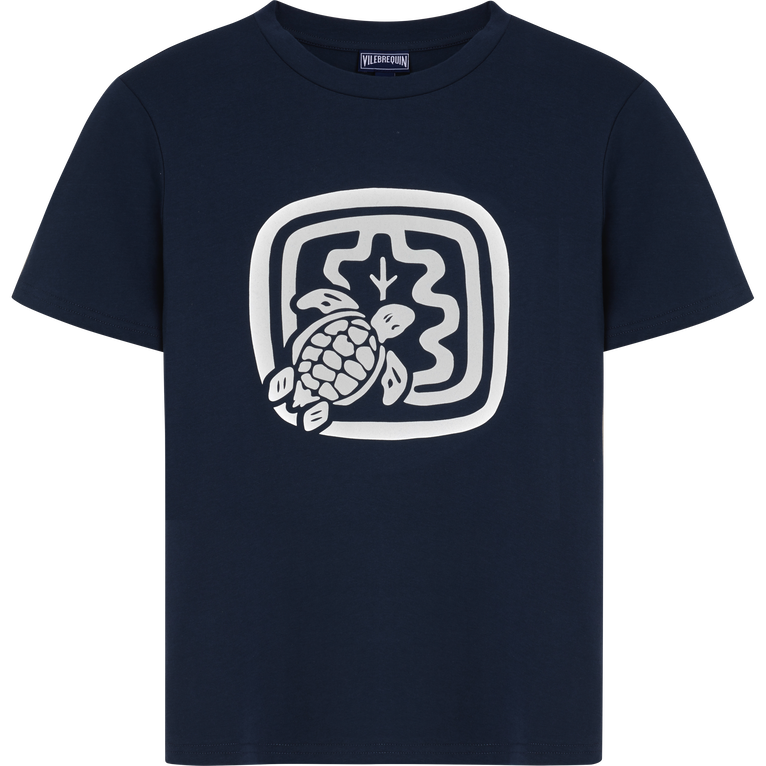 Vilebrequin Women Organic Cotton T-shirt - Tee Shirt - Laora - Blue - Size XL