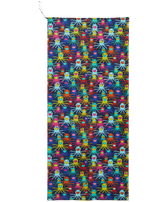 Beach Towel Multicolore Medusa Navy front view