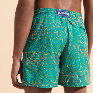 Men Swim Trunks Embroidered Raiatea - Limited Edition Emerald details view 1