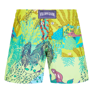 Bañador con estampado Jungle Rousseau para niño Jengibre vista trasera