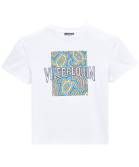 Boys Cotton T-shirt Tortues Hypnotiques White front view