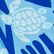 男童 Ronde des Tortues 徽标装饰游泳短裤 Blue topaz 