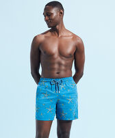 Men Swim Trunks Flocked Starlettes