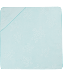 Baby Beach Towel Turtle Jacquard Solid Thalassa front worn view