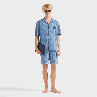 Men Denim Bermuda Shorts Starfish Light Denim Printed Bleach denim w4 details view 1