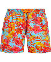 Boys Swim Trunks Tahiti Flowers Santorini front view