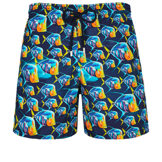 Maillot de bain homme Piranhas Bleu marine vue de face