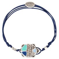 儿童 String Enameled Turtle 手镯 - Vilebrequin x Gas Bijoux Navy 正面图