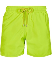 Men Swim Shorts Solid Lemongrass front view