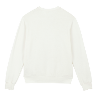 Sudadera de cuello redondo de algodón con estampado Inboard Boat para hombre Off white vista trasera