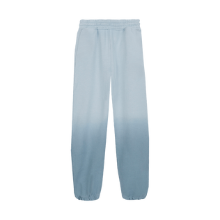 Boys Cotton Jogger Pants Tie and Dye Blue topaz back view