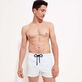 Men Others Solid - Men Swim Trunks Short and Fitted Stretch Solid, Glacier front worn view