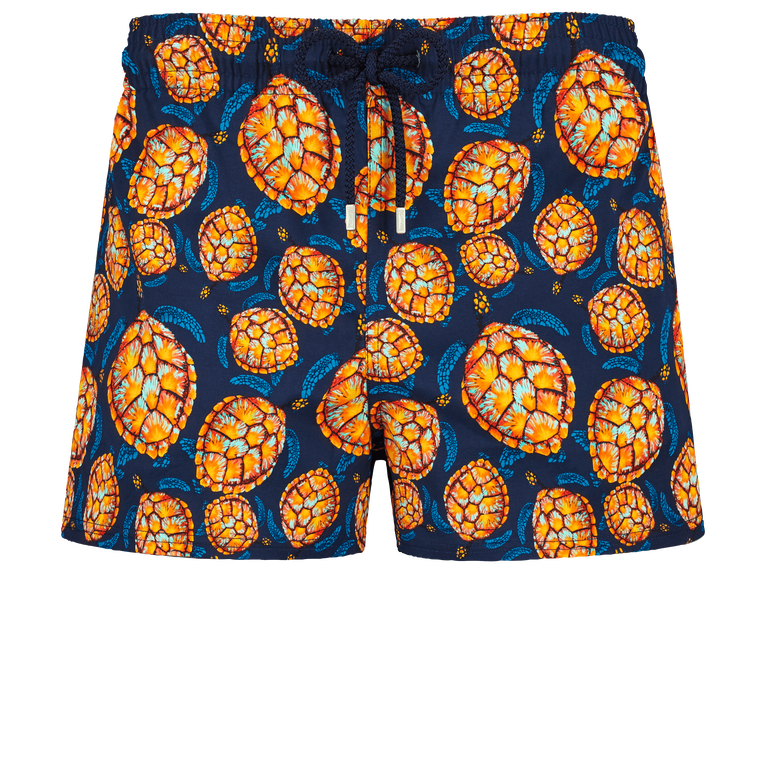Men Short Swim Shorts Carapaces - Manta - Blue - Size M - Vilebrequin