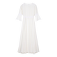 Women Dress Broderie Anglaise Chalk back view