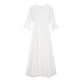 Broderie Anglaise Kleid für Damen Chalk Rückansicht