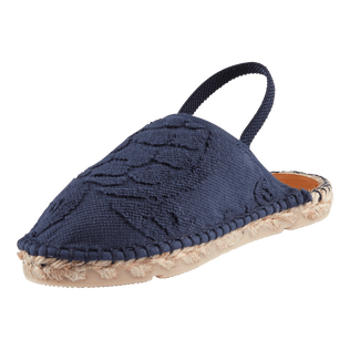 Espadrillas bambini in spugna - VBQ x Pare Gabia Blu marine vista posteriore