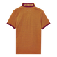 Polo en piqué de algodón de color liso y cambiante para hombre Kerala vista trasera