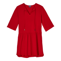 Women Short Dress Plumetis Moulin rouge front view