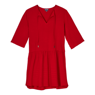 Women Short Dress Plumetis Moulin rouge front view