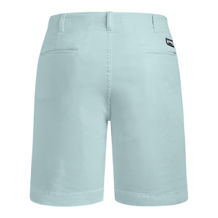 Men Tencel Bermuda Shorts Solid Thalassa back view
