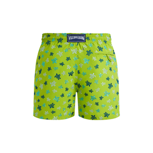 Bañador con bordado Ronde des Tortues para hombre - Edición limitada Lime vista trasera