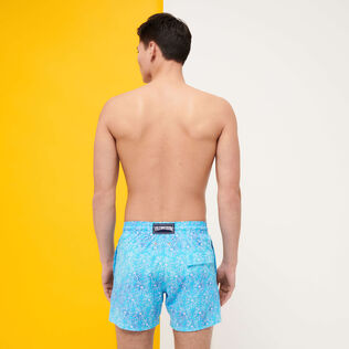Men Stretch Short Swim Shorts Urchins Horizon back worn view