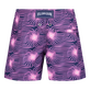 Bañador ultraligero y plegable con estampado Hypno Shell para niño Azul marino vista trasera