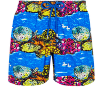 Men Swim Trunks Vilebrequin x Hunt Slonem Atoll front view