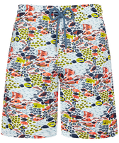 Men Long Swimwear Utra-light and Packable Fish Family White front view