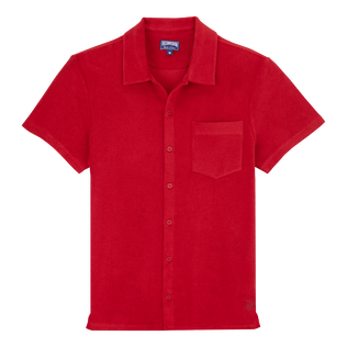 Camisa de bolos en algodon de color liso unisex