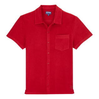 Camisa de bolos en algodón de color liso unisex Moulin rouge vista frontal