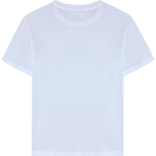 T-Shirt aus Bio-Baumwolle für Damen – Vilebrequin x Ines de la Fressange Weiss Rückansicht