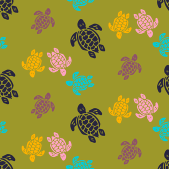 儿童 Rondes des Tortues Multicolores 袜 - Vilebrequin x Falke Acqua 打印