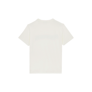 Men Cotton T-shirt VBQ logo patch Off white back view