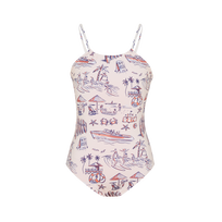 Bañador de una sola pieza Family Beach - Vilebrequin x St Regis  para niña Sugar switzle vista frontal