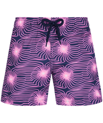 Boys Short classic Printed - Boys Ultra-light and packable Swim Trunks Hypno Shell, Navy front view