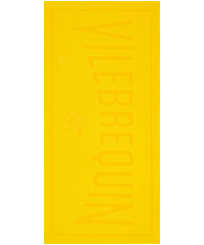 有机棉的纯色沙滩巾 Yellow 正面图