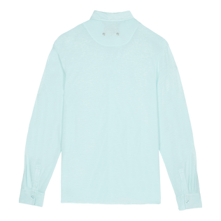 Einfarbiges Hemd aus Jersey-Tencel für Herren Thalassa Rückansicht