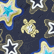 Bañador bordado con estampado Stars Gift para hombre de edición limitada Azul marino 