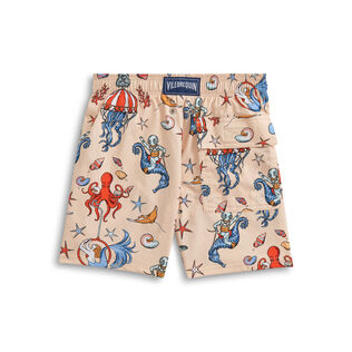 Boys Stretch Swimwear Aqua Circus - Vilebrequin for St.Regis Longboat Key Pink champagne back view