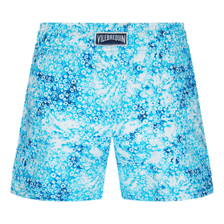 Flowers Tie & Dye Badeshorts für Mädchen Marineblau Rückansicht